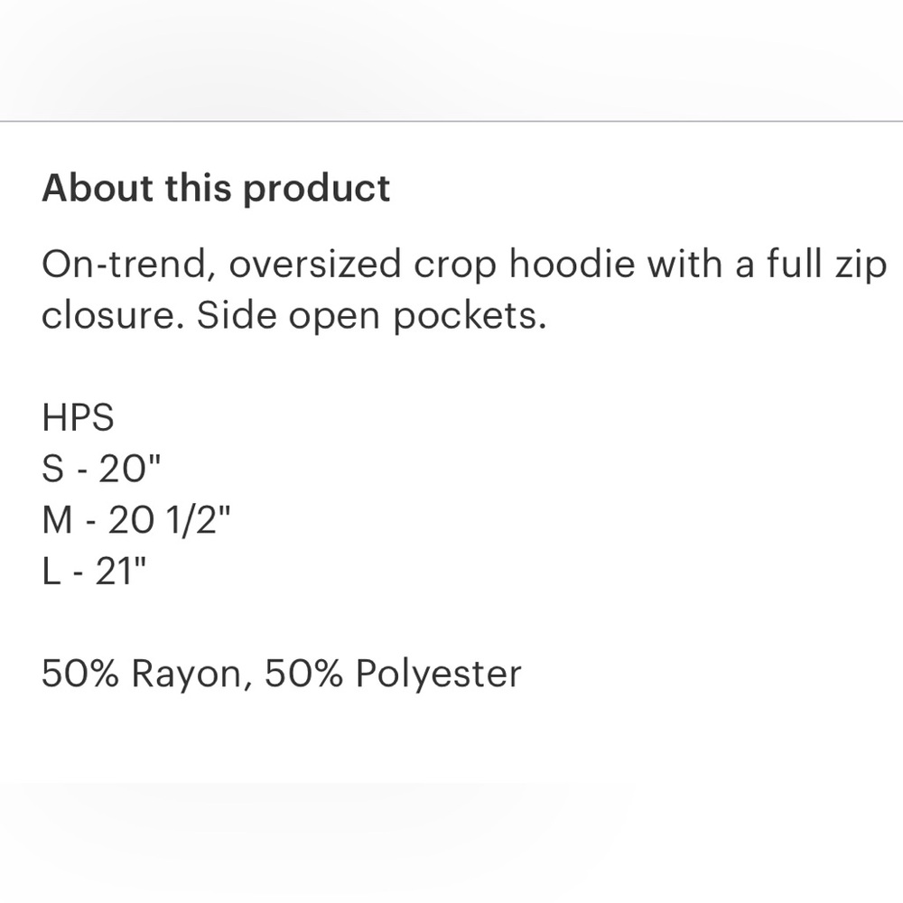 Pink Cropped zip up Hoodie - Picture 5 of 5